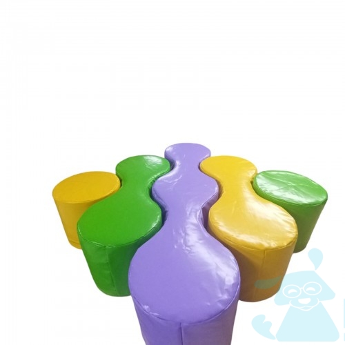 Мягкие модули Косточки-пазлы 5 элементов