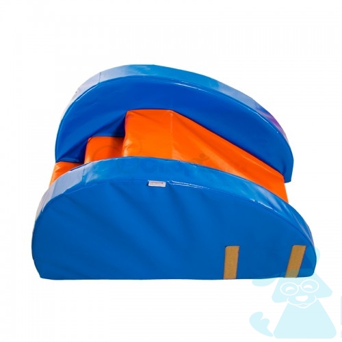 Мягкие модули Сухой Бассейн 2в1 с каркасной Горкой +мат