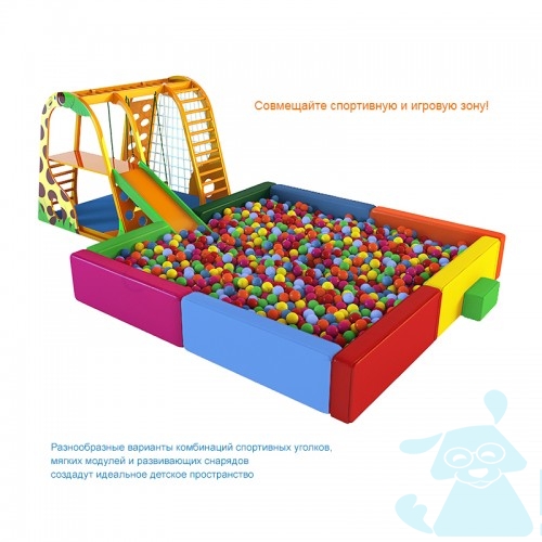 Мягкие модули Сухой Бассейн - Ракета 2 +мат