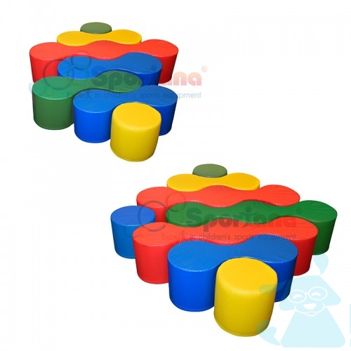 Мягкие модули Косточки-пазлы 5 элементов