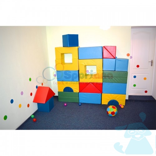 Мягкие модули “Геометрические блоки - большие 26шт В чехле