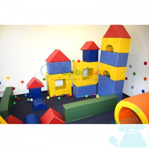 Мягкие модули “Геометрические блоки - большие 26шт В чехле