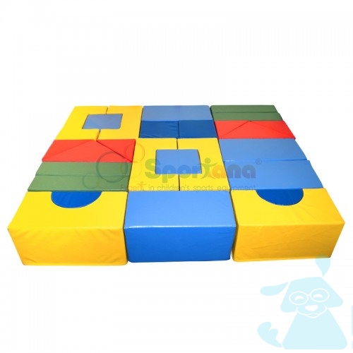 Мягкие модули “Геометрические блоки - большие 26шт В чехле