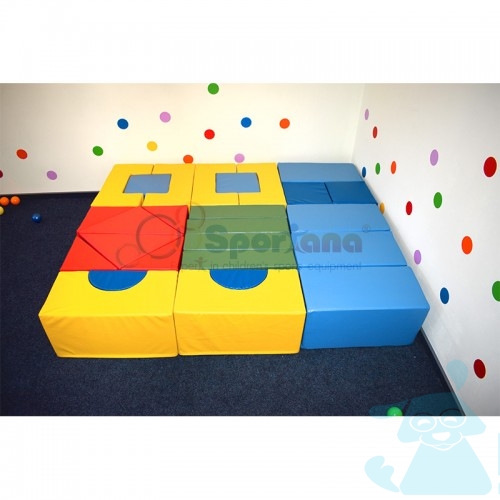 Мягкие модули “Геометрические блоки - большие 26шт В чехле