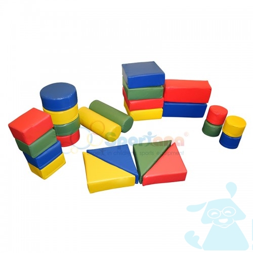 Мягкий напольный конструктор Городок-мини 24 элемента