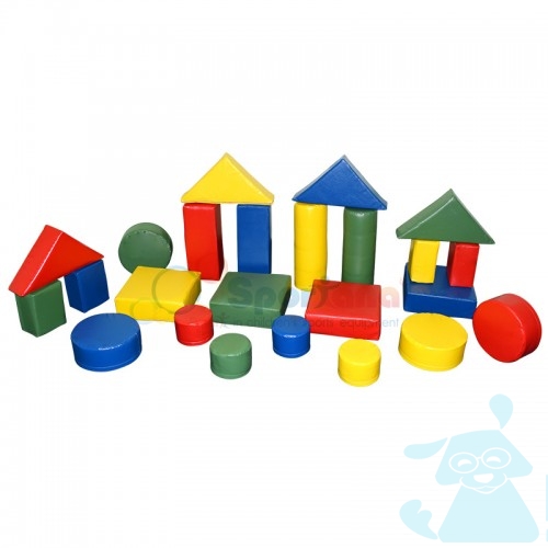 Мягкий напольный конструктор Городок-мини 24 элемента