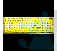 Набір наклейок для маркування клавіатури Брайлем