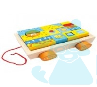 Іграшковий візок з кубиками