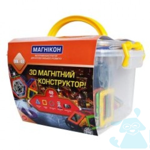 3-D магнітний конструктор Plastic box