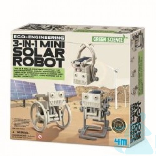 Набір для творчості 4M Робот на сонячній батареї 3-в-1
