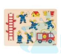 Пазл-вкладиш вертикальний Пожежна команда