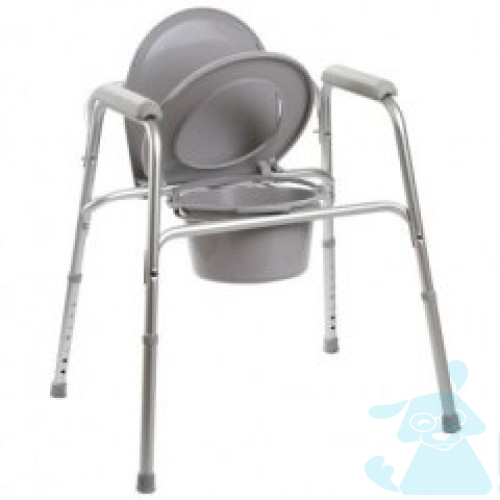 Алюмінієвий стілець-туалет 3в1