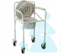 Складаний стілець-туалет на колесах