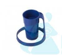 Склянка з широкою підставкою синя